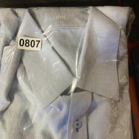 J. Hilburn Light‎ Blue Textured Dress Shirt Men's Size (See Measurements) - Picture 13 of 13